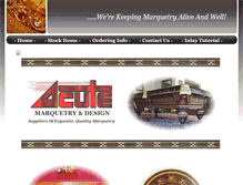 Tablet Screenshot of acutemarquetry.com